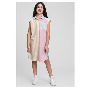 Gap Kids Mixed Striped Shirt-Dress Multicolor Girls Dress Size XL NWT
